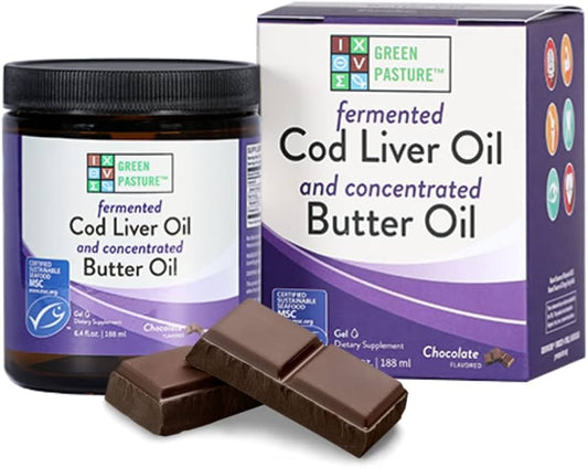 Green Pasture Butter Oil and Fermented Cod Liver Oil Blend - Gel
