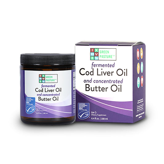 Green Pasture Butter Oil and Fermented Cod Liver Oil Blend - Gel