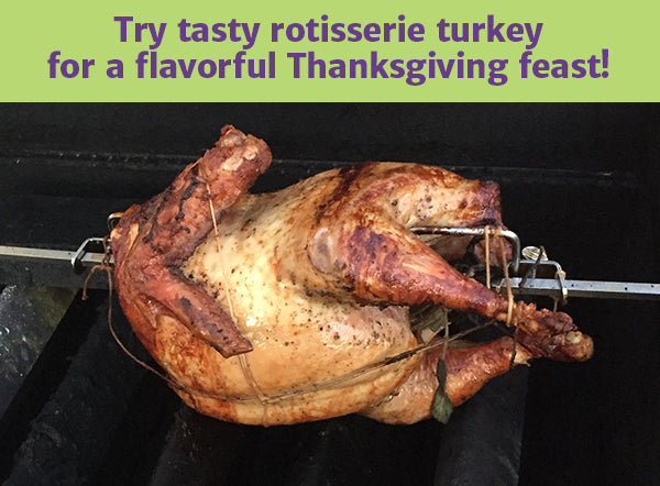 Try A Delicious Applewood Smoked Rotisserie Turkey This Thanksgiving!